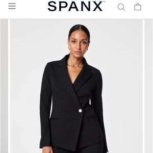 SPANX Asymmetrical Ponte Jacket Size large
